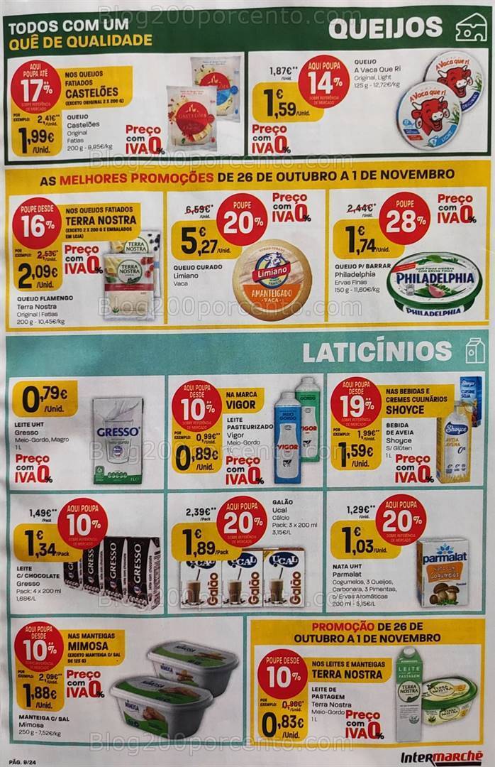 Antevisão Folheto INTERMARCHÉ Promoções de 26 outubro a 1 novembro