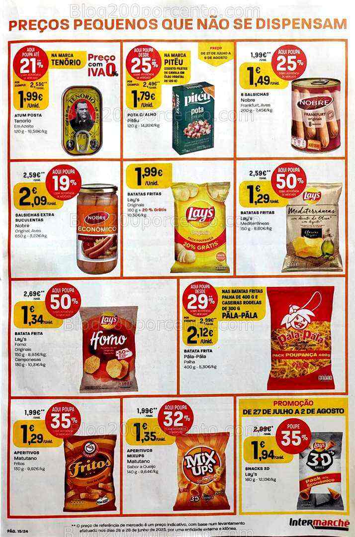 Antevisão Folheto INTERMARCHÉ Promoções de 27 julho a 2 agosto