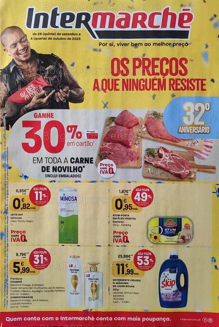 Antevisão Folheto INTERMARCHÉ Promoções de 28 setembro a 4 outubro