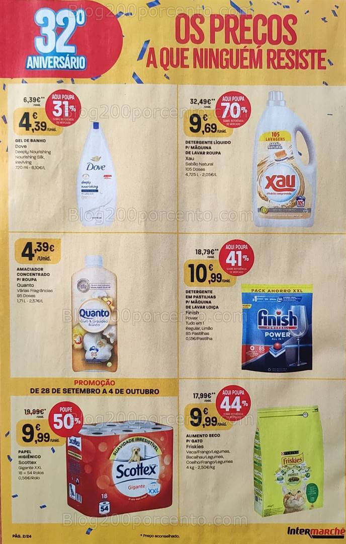 Antevisão Folheto INTERMARCHÉ Promoções de 28 setembro a 4 outubro