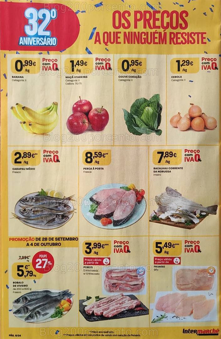 Antevisão Folheto INTERMARCHÉ Promoções de 28 setembro a 4 outubro