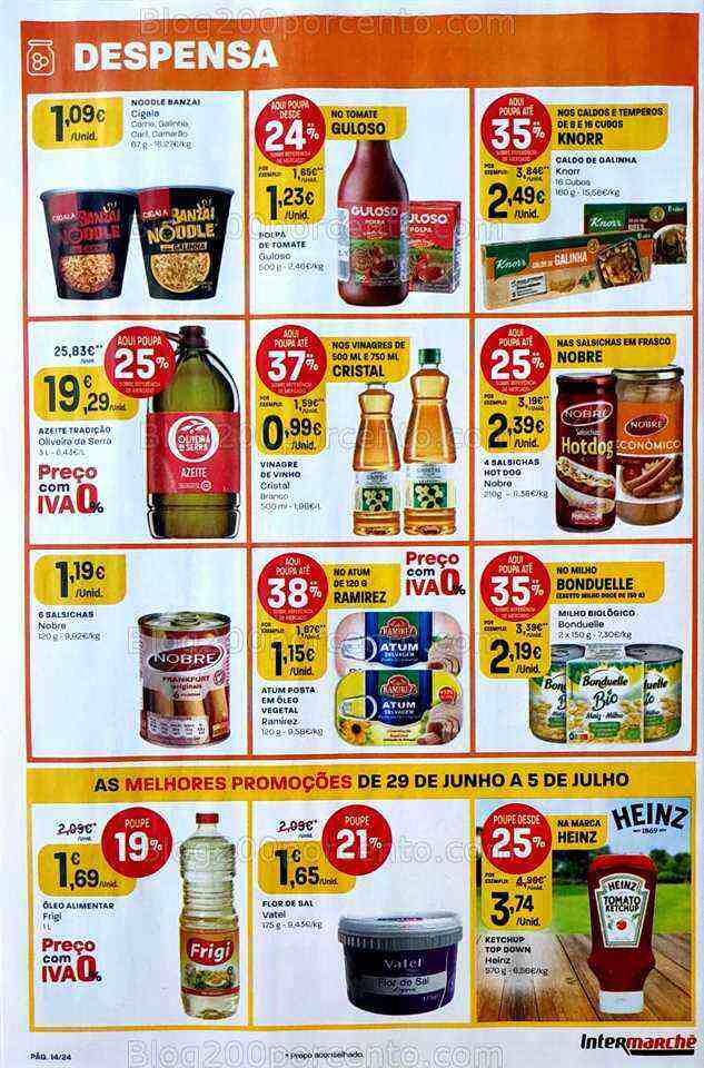 Antevisão Folheto INTERMARCHÉ Promoções de 29 junho a 5 julho