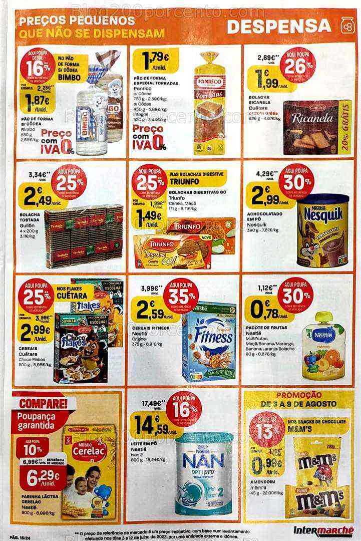 Antevisão Folheto INTERMARCHÉ Promoções de 3 a 9 agosto