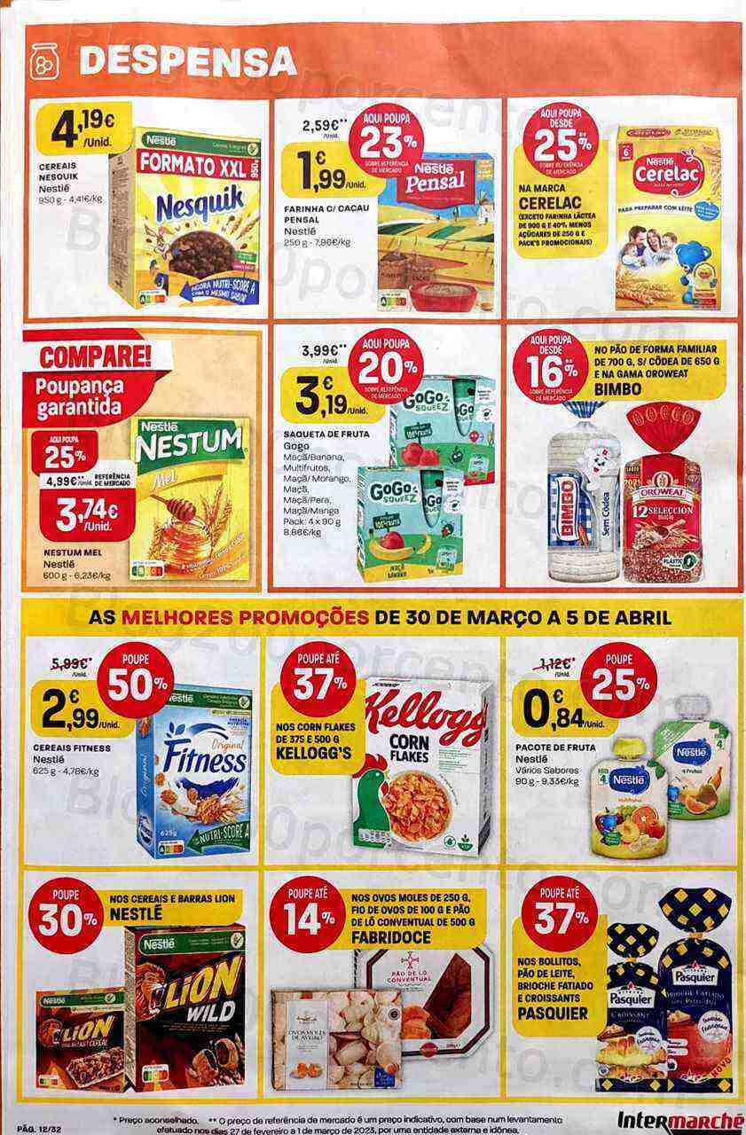 Antevisão Folheto INTERMARCHÉ Promoções de 30 março a 5 abril