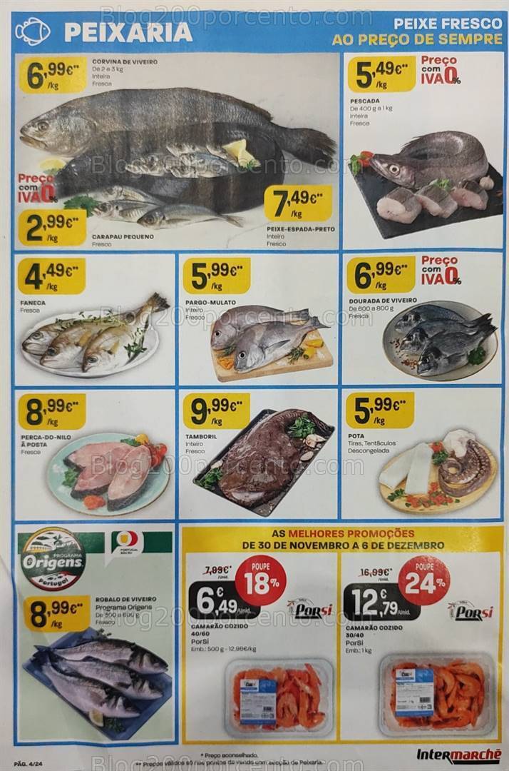 Antevisão Folheto INTERMARCHÉ Promoções de 30 novembro a 6 dezembro