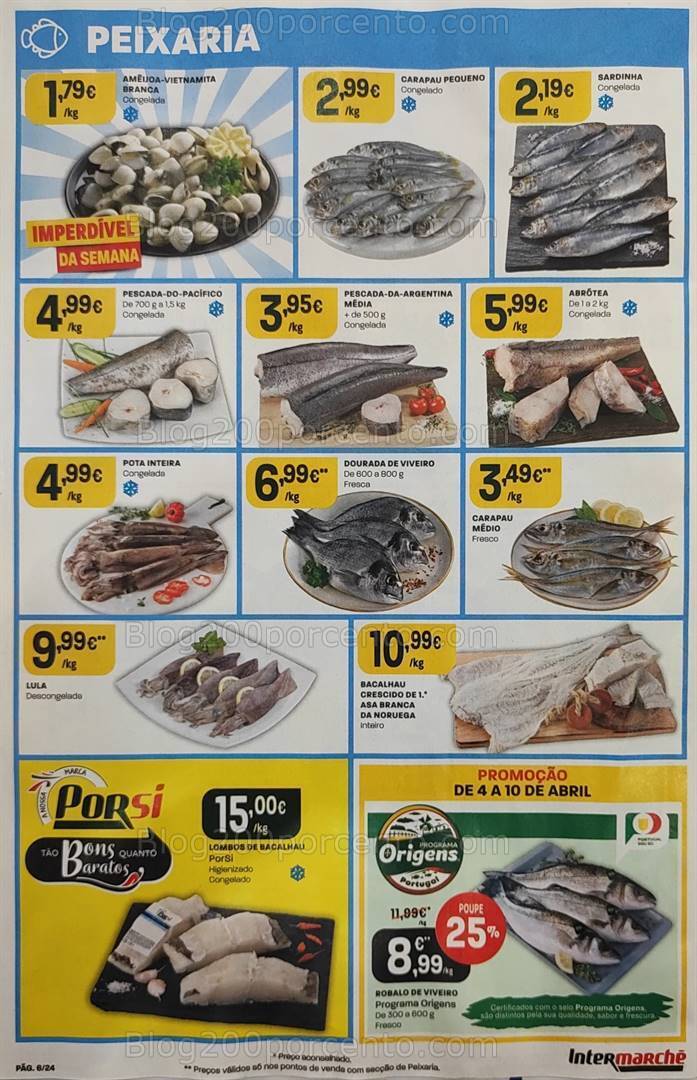Antevisão Folheto INTERMARCHÉ Super Promoções de 4 a 10 abril