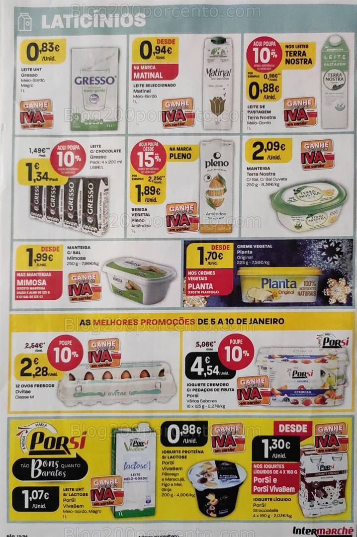 Antevisão Folheto INTERMARCHÉ Promoções de 5 a 10 janeiro