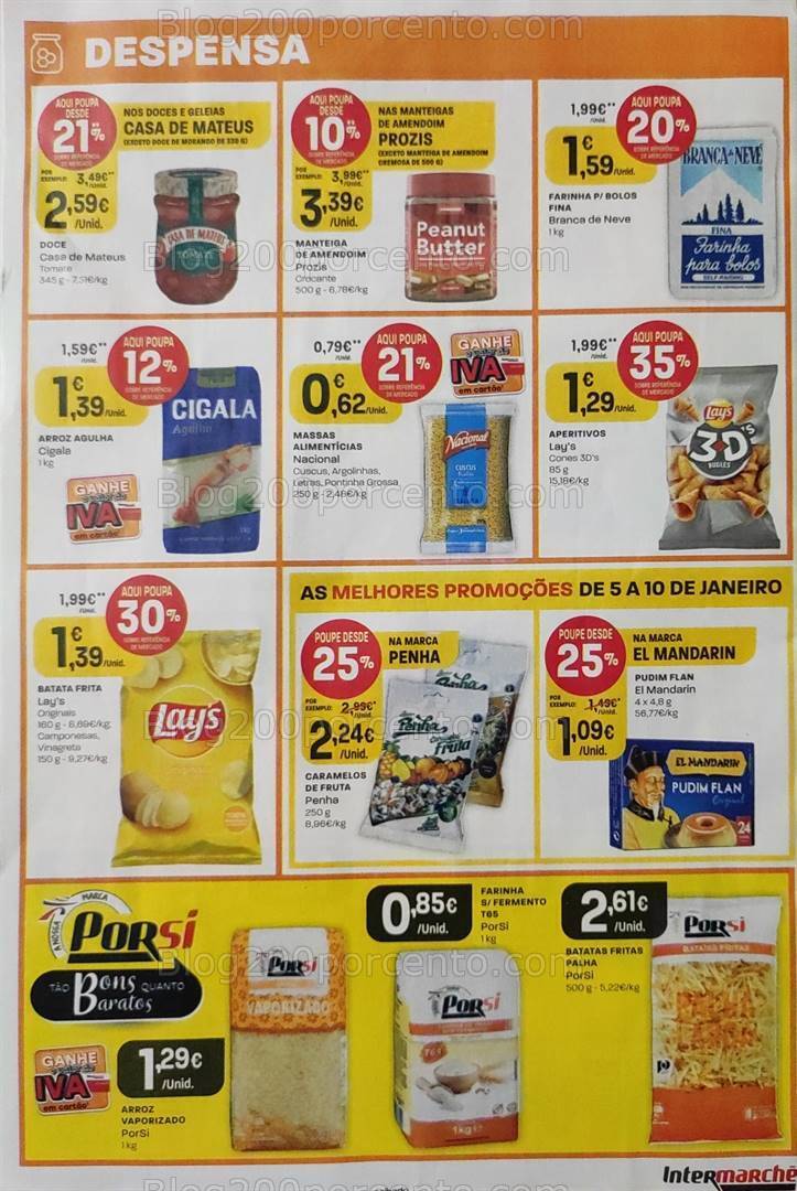 Antevisão Folheto INTERMARCHÉ Promoções de 5 a 10 janeiro