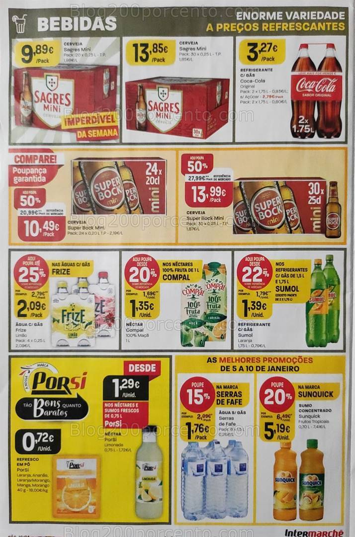 Antevisão Folheto INTERMARCHÉ Promoções de 5 a 10 janeiro