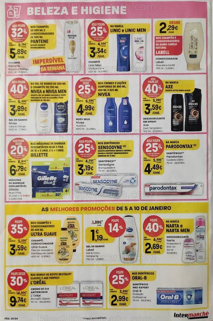 Antevisão Folheto INTERMARCHÉ Promoções de 5 a 10 janeiro