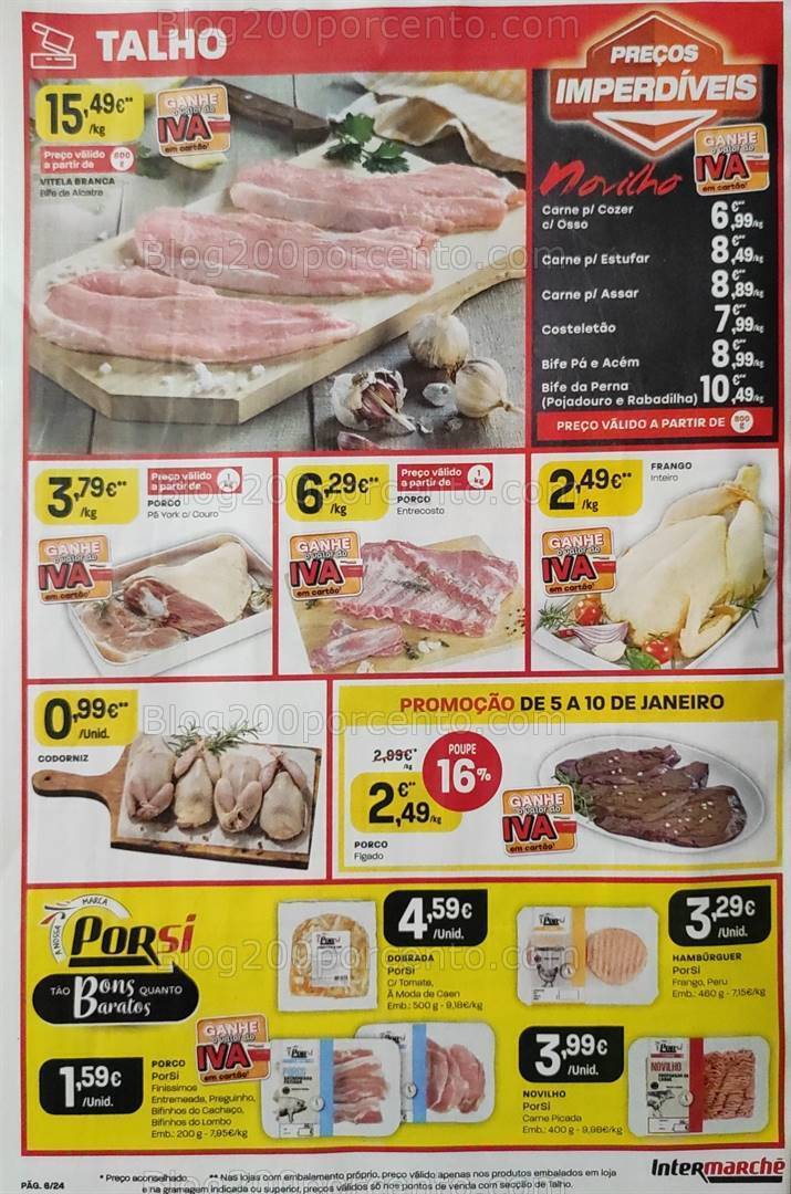 Antevisão Folheto INTERMARCHÉ Promoções de 5 a 10 janeiro