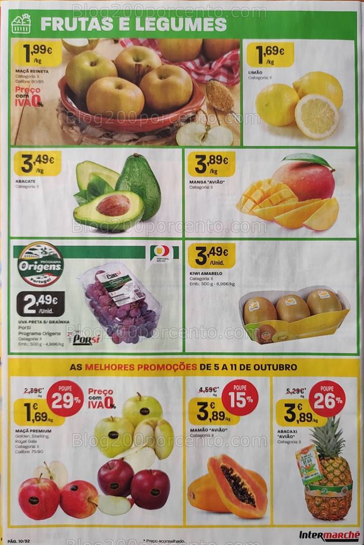 Antevisão Folheto INTERMARCHÉ Promoções 5 a 11 outubro