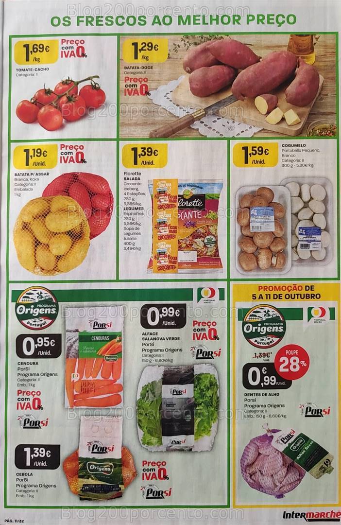 Antevisão Folheto INTERMARCHÉ Promoções 5 a 11 outubro