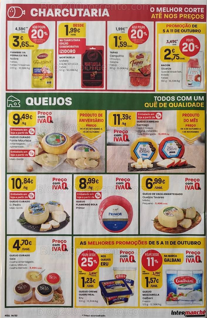 Antevisão Folheto INTERMARCHÉ Promoções 5 a 11 outubro