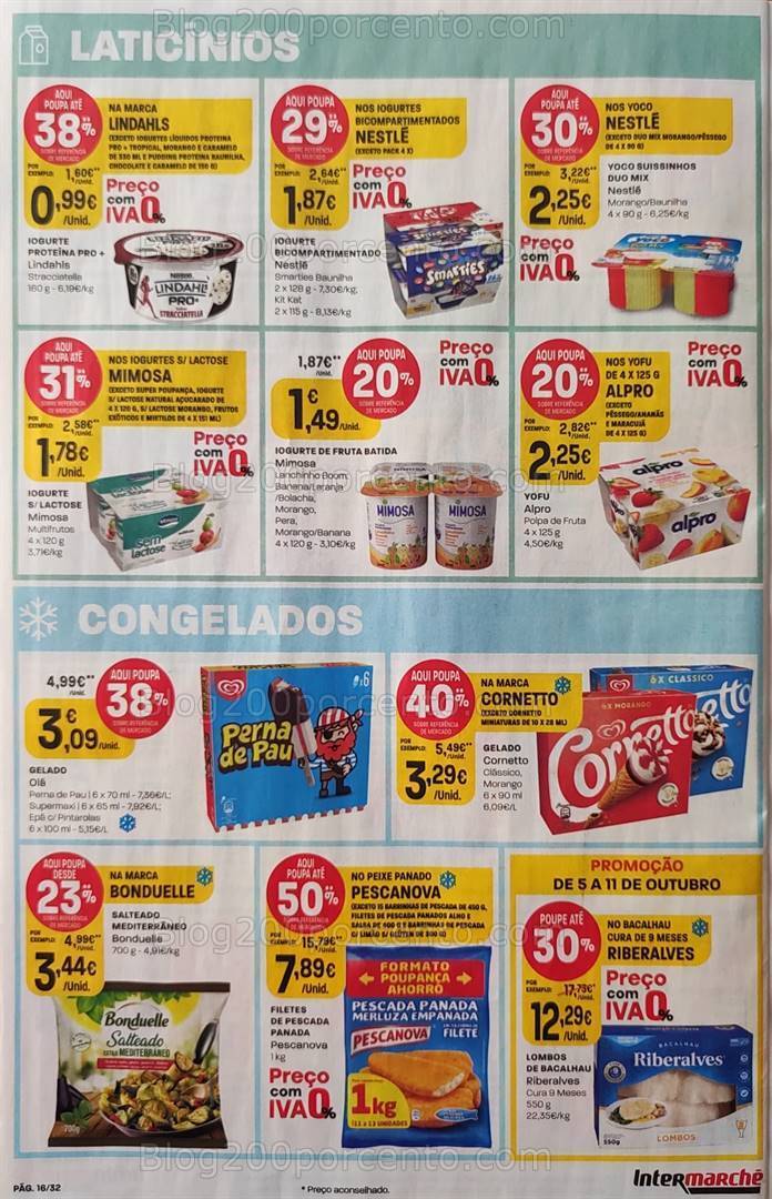 Antevisão Folheto INTERMARCHÉ Promoções 5 a 11 outubro