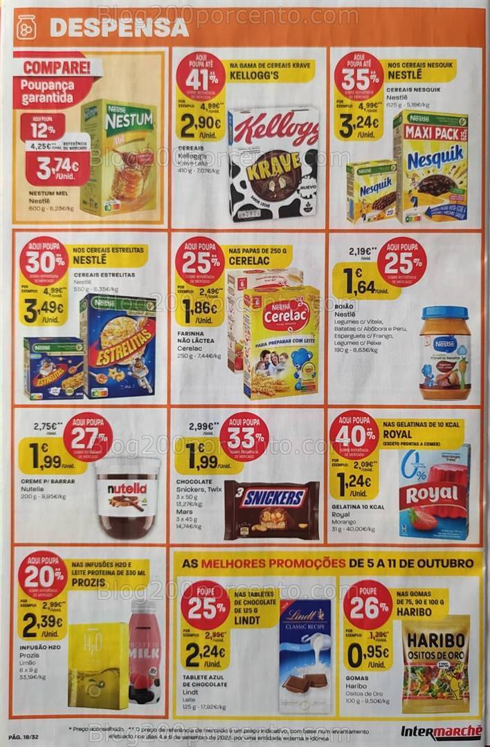 Antevisão Folheto INTERMARCHÉ Promoções 5 a 11 outubro