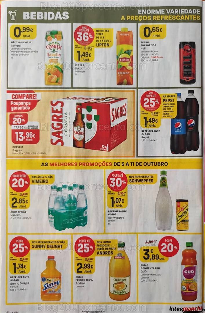 Antevisão Folheto INTERMARCHÉ Promoções 5 a 11 outubro