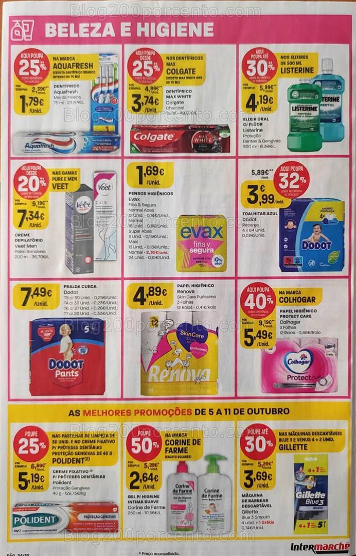 Antevisão Folheto INTERMARCHÉ Promoções 5 a 11 outubro