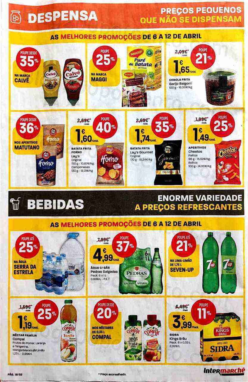 Antevisão Folheto INTERMARCHÉ Promoções de 6 a 12 abril