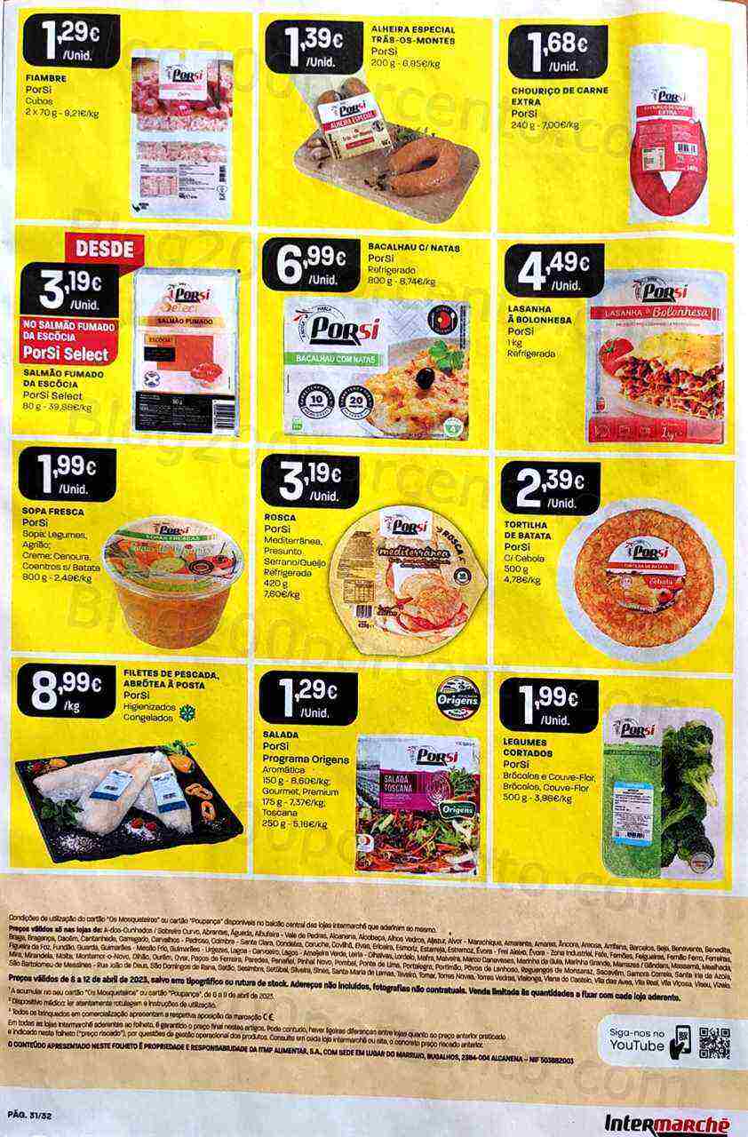 Antevisão Folheto INTERMARCHÉ Promoções de 6 a 12 abril