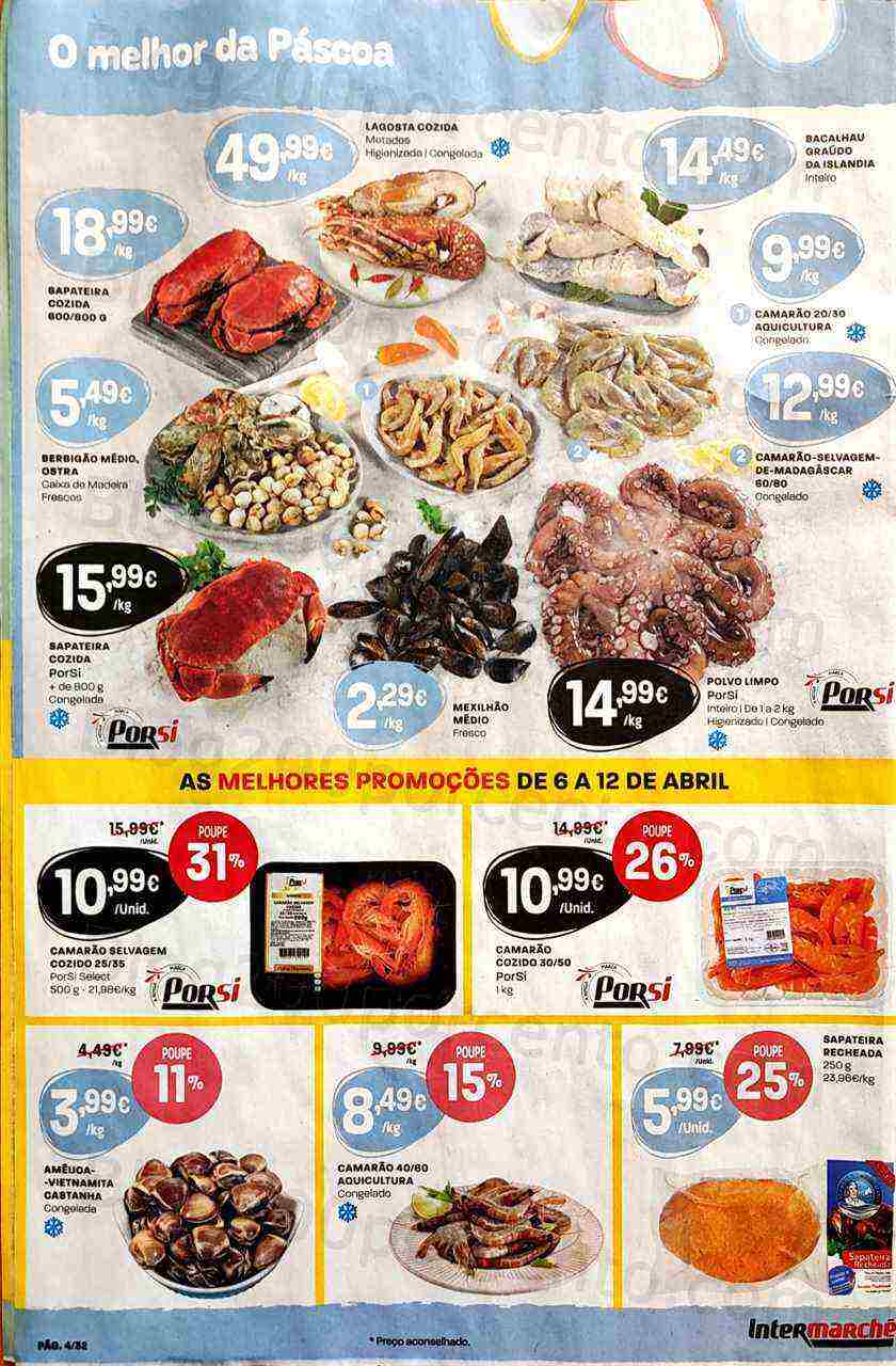 Antevisão Folheto INTERMARCHÉ Promoções de 6 a 12 abril