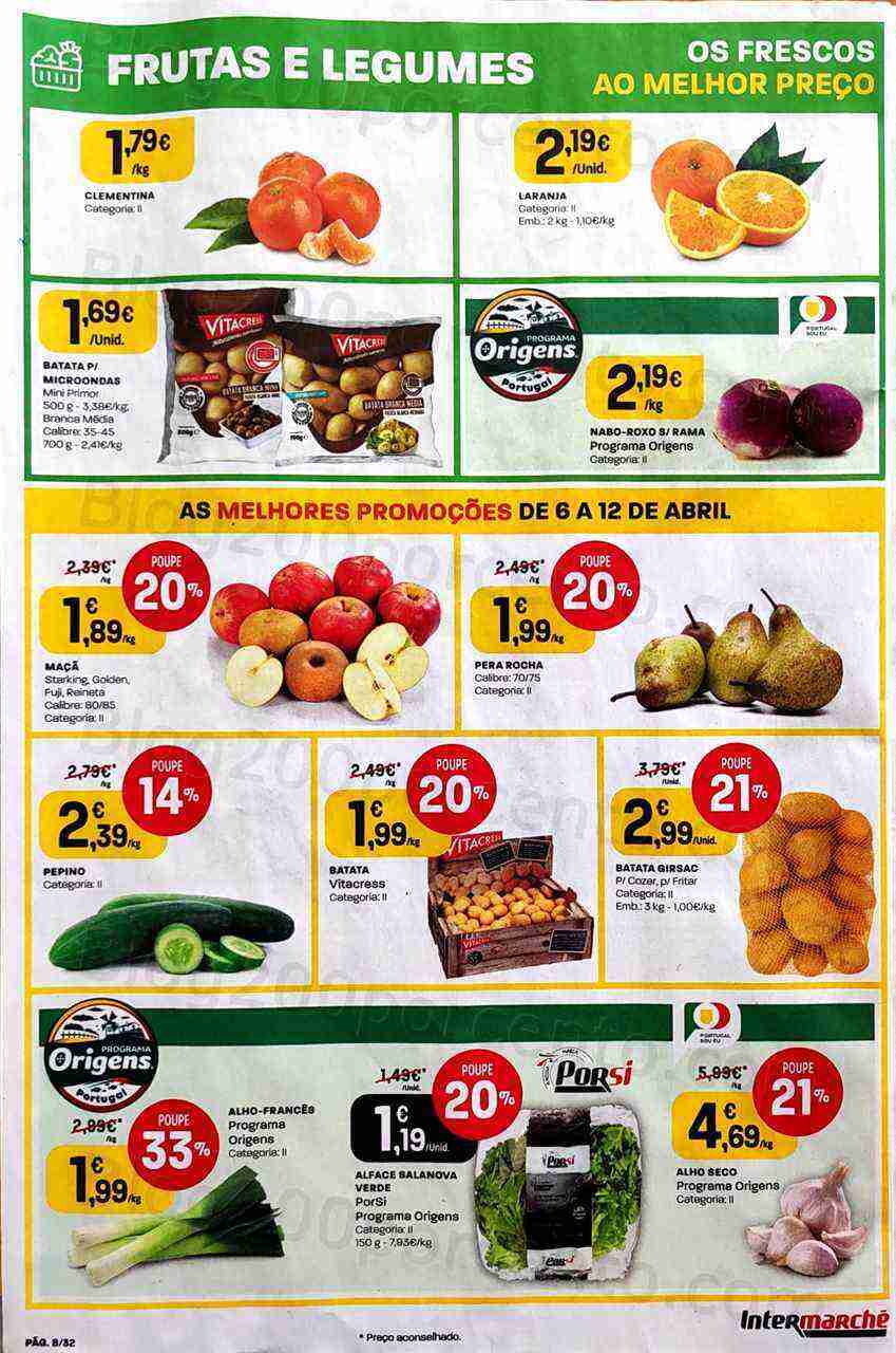 Antevisão Folheto INTERMARCHÉ Promoções de 6 a 12 abril