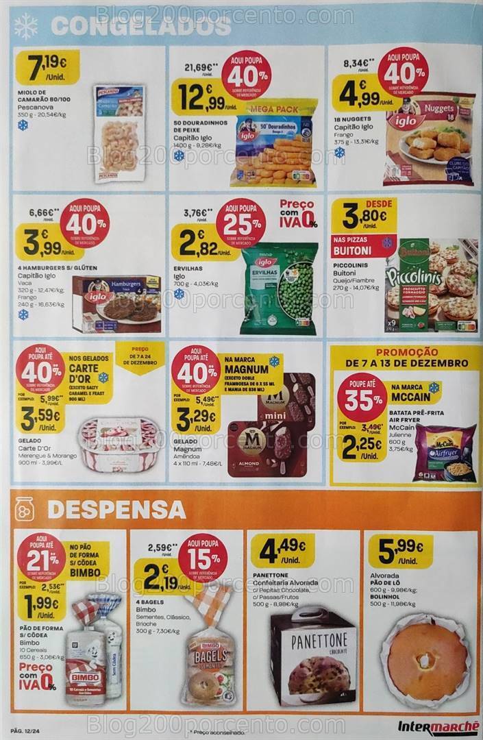 Antevisão Folheto INTERMARCHÉ Promoções de 7 a 13 dezembro