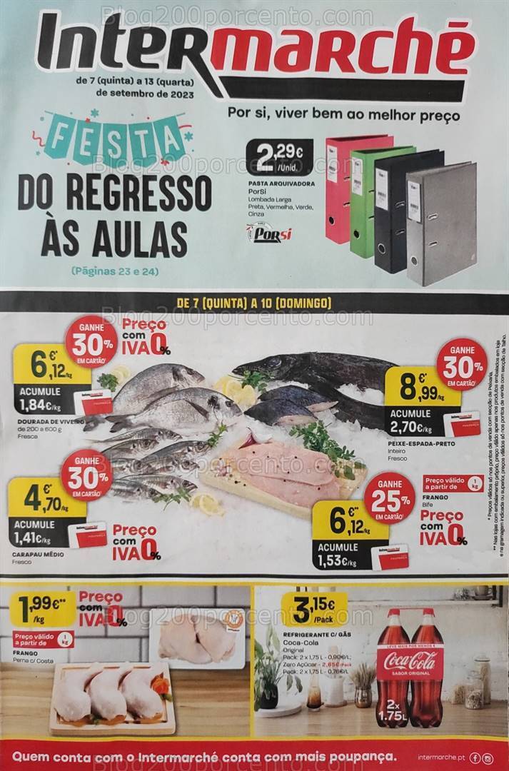 Antevisão Folheto INTERMARCHÉ Promoções de 7 a 13 setembro