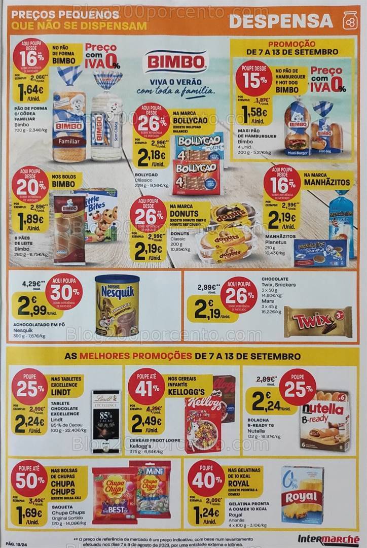 Antevisão Folheto INTERMARCHÉ Promoções de 7 a 13 setembro