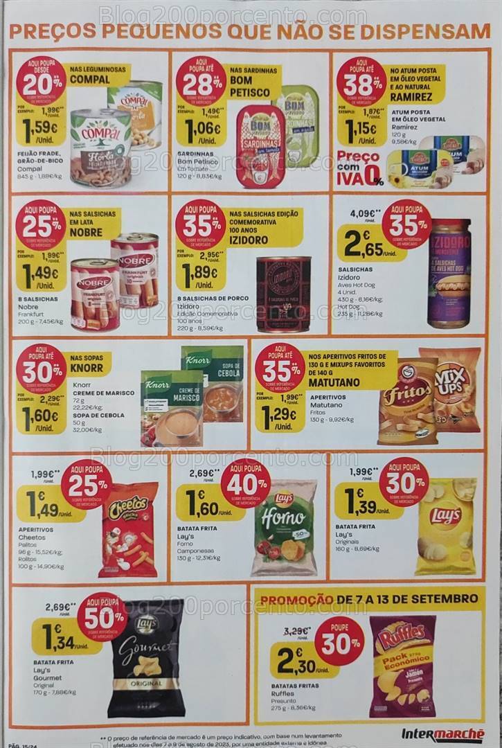 Antevisão Folheto INTERMARCHÉ Promoções de 7 a 13 setembro