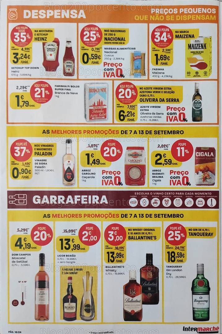 Antevisão Folheto INTERMARCHÉ Promoções de 7 a 13 setembro