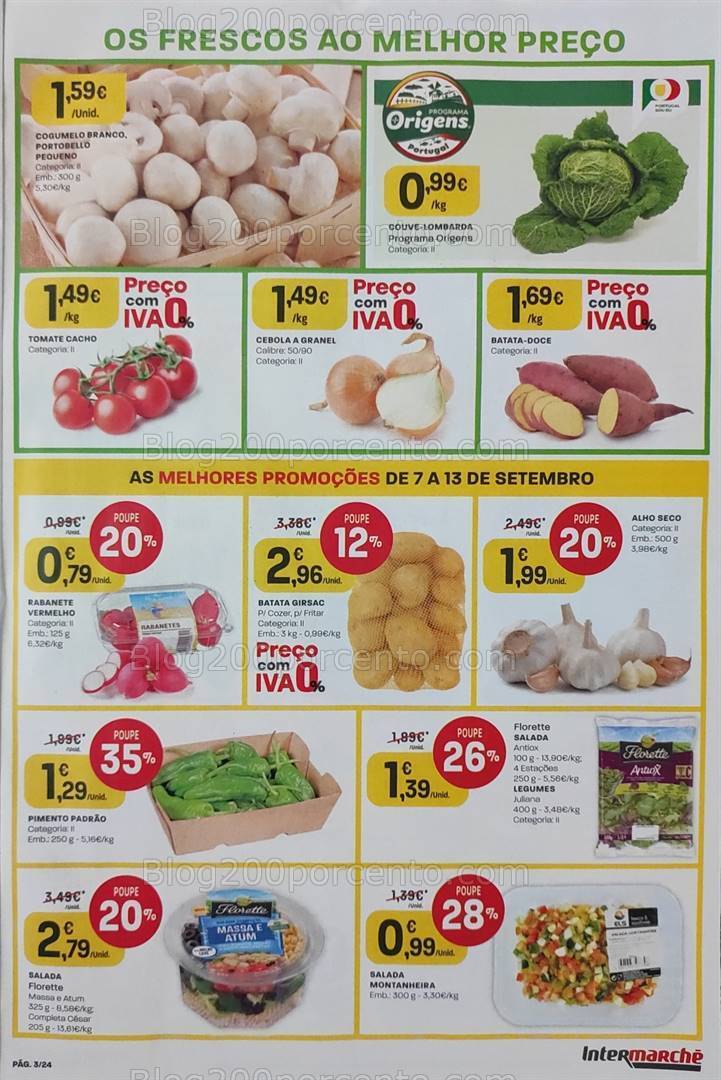 Antevisão Folheto INTERMARCHÉ Promoções de 7 a 13 setembro