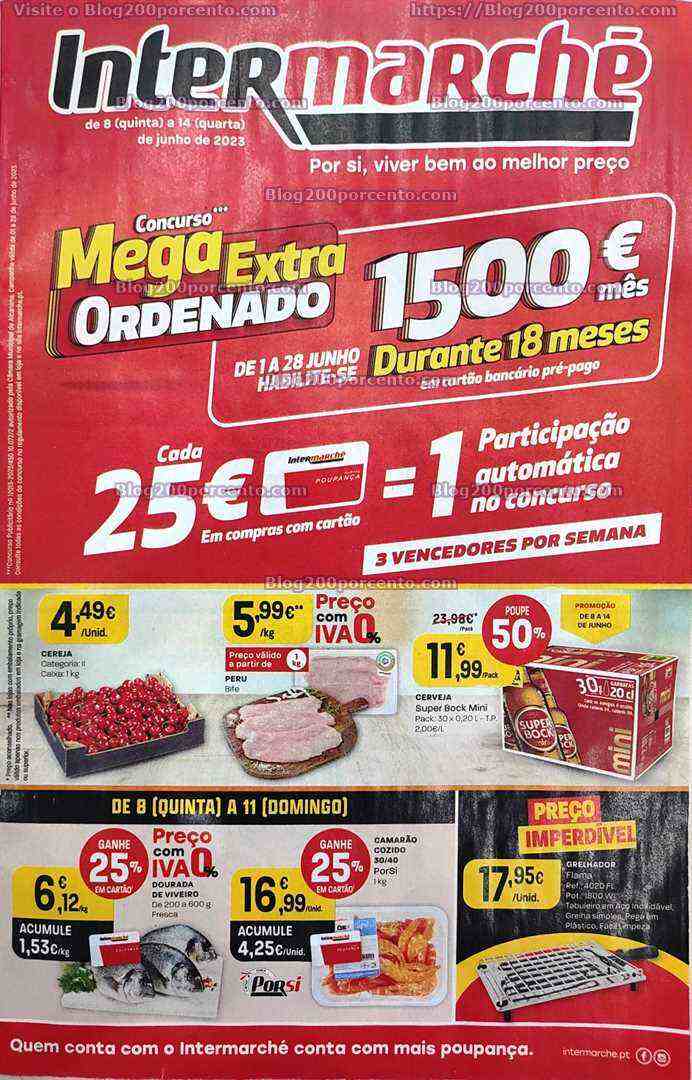 Antevisão Folheto INTERMARCHÉ Promoções de 8 a 14 junho