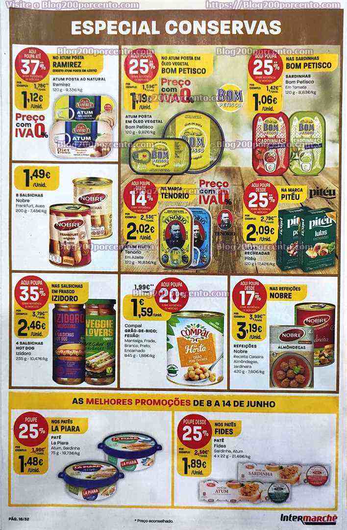 Antevisão Folheto INTERMARCHÉ Promoções de 8 a 14 junho