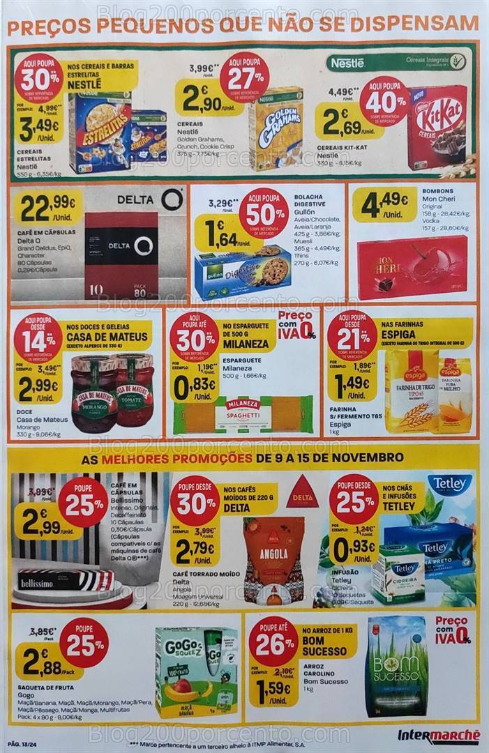 Antevisão Folheto INTERMARCHÉ Promoções de 9 a 15 novembro