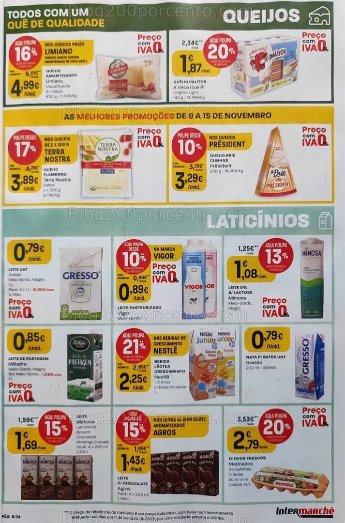 Antevisão Folheto INTERMARCHÉ Promoções de 9 a 15 novembro