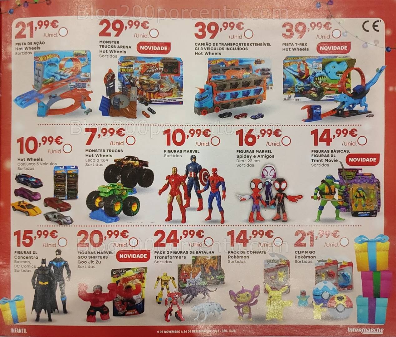 Antevisão Folheto INTERMARCHÉ Brinquedos de Natal - 9 novembro a 24 dezembro