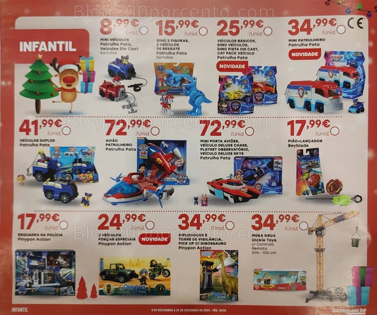 Antevisão Folheto INTERMARCHÉ Brinquedos de Natal - 9 novembro a 24 dezembro