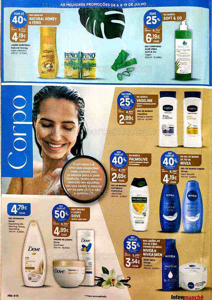 Antevisão Folheto INTERMARCHÉ Especial Cuidados de Verão Promoções de 6 a 19 julho
