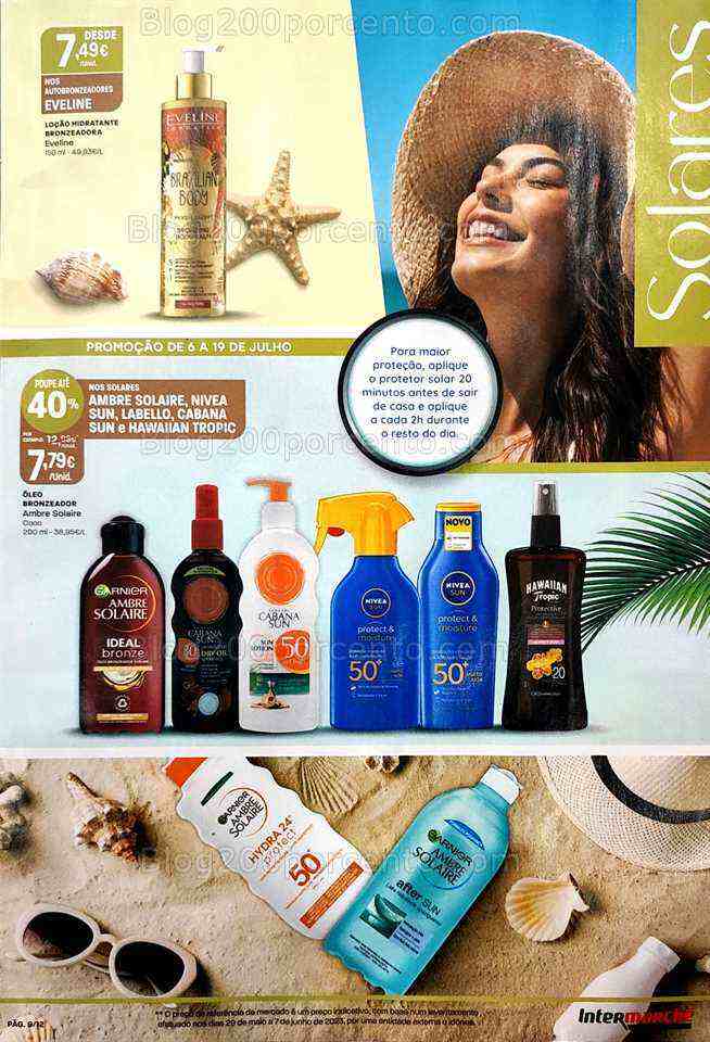 Antevisão Folheto INTERMARCHÉ Especial Cuidados de Verão Promoções de 6 a 19 julho
