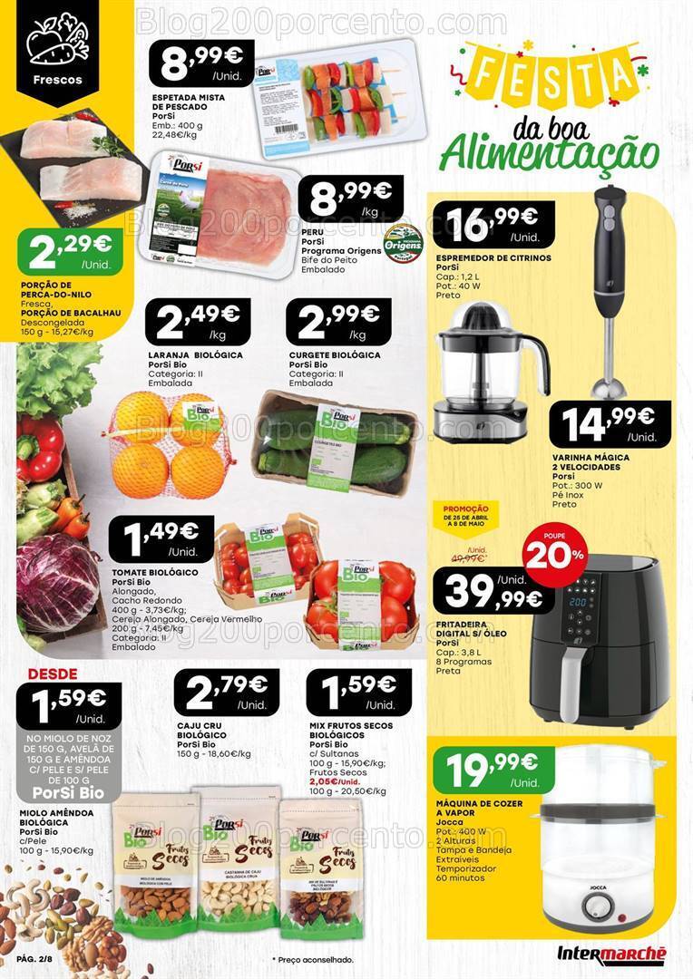 Antevisão Folheto INTERMARCHÉ Festa da Boa Alimentação Promoções de 25 abril a 8 maio