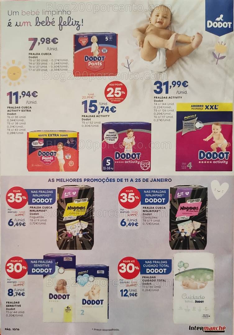 Antevisão Folheto INTERMARCHÉ Festa do Bebé Promoções de 11 a 25 janeiro