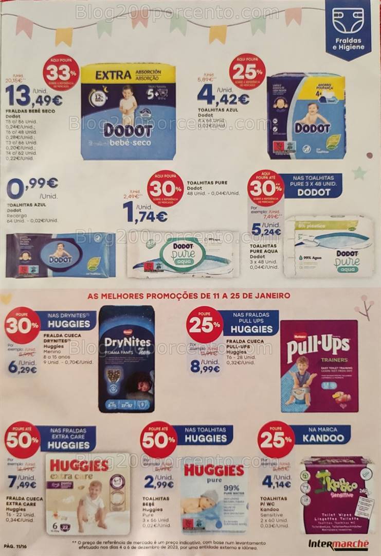 Antevisão Folheto INTERMARCHÉ Festa do Bebé Promoções de 11 a 25 janeiro