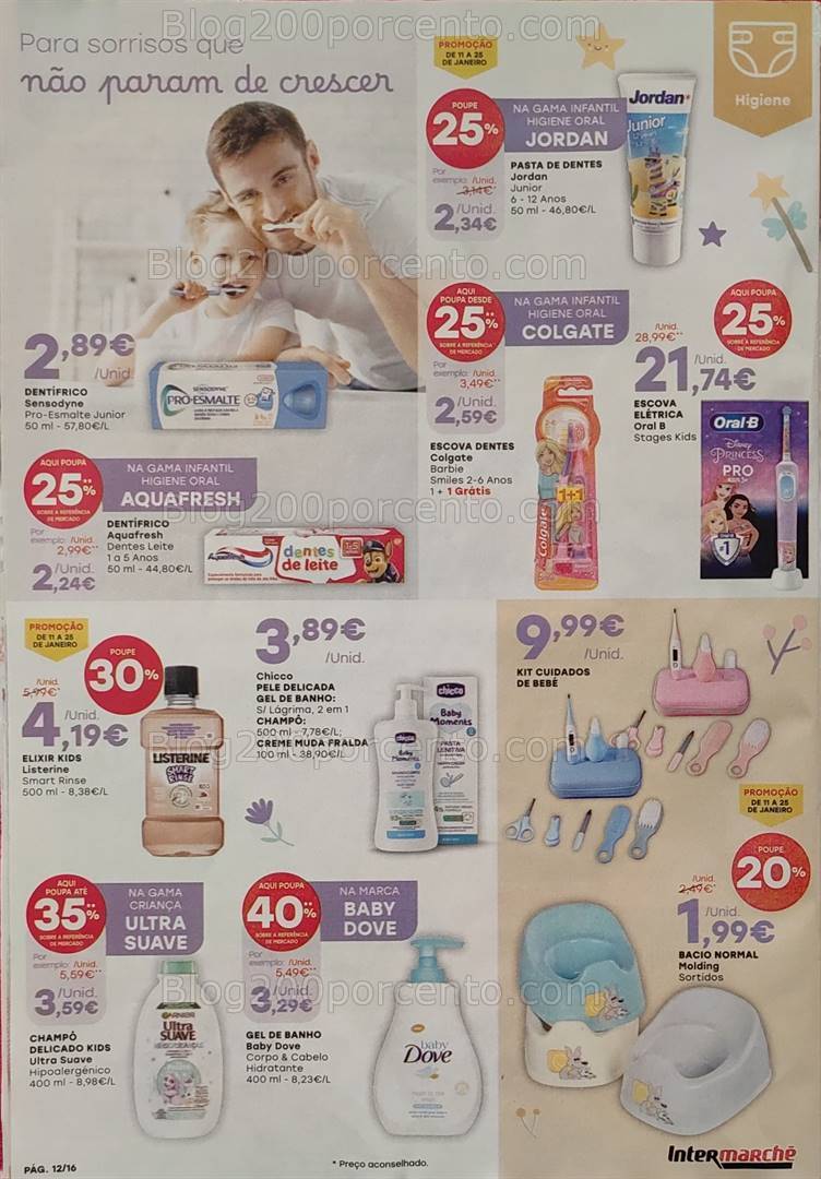 Antevisão Folheto INTERMARCHÉ Festa do Bebé Promoções de 11 a 25 janeiro