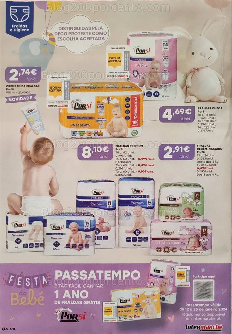 Antevisão Folheto INTERMARCHÉ Festa do Bebé Promoções de 11 a 25 janeiro