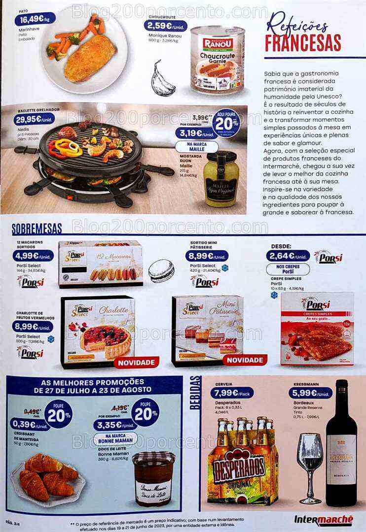 Antevisão Folheto INTERMARCHÉ Especial França Promoções de 27 julho a 23 agosto