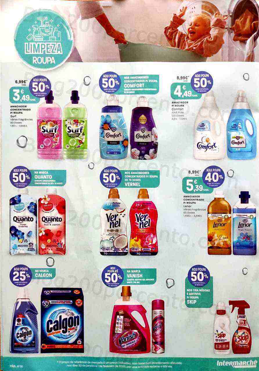 Antevisão Folheto INTERMARCHÉ Limpeza Promoções de 9 a 22 março