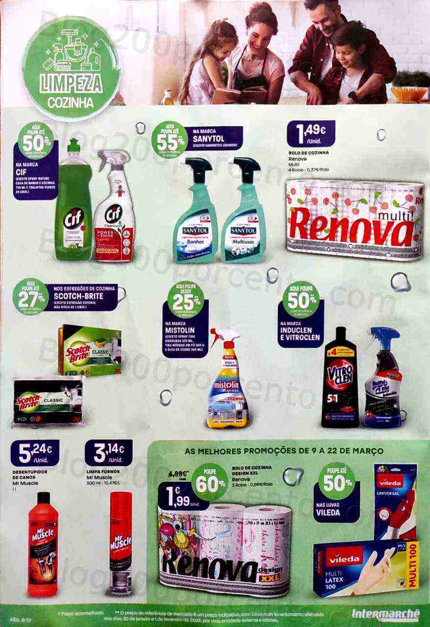Antevisão Folheto INTERMARCHÉ Limpeza Promoções de 9 a 22 março
