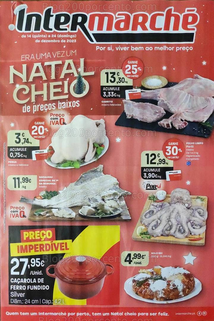Antevisão Folheto INTERMARCHÉ Promoções + Natal de 14 a 24 dezembro