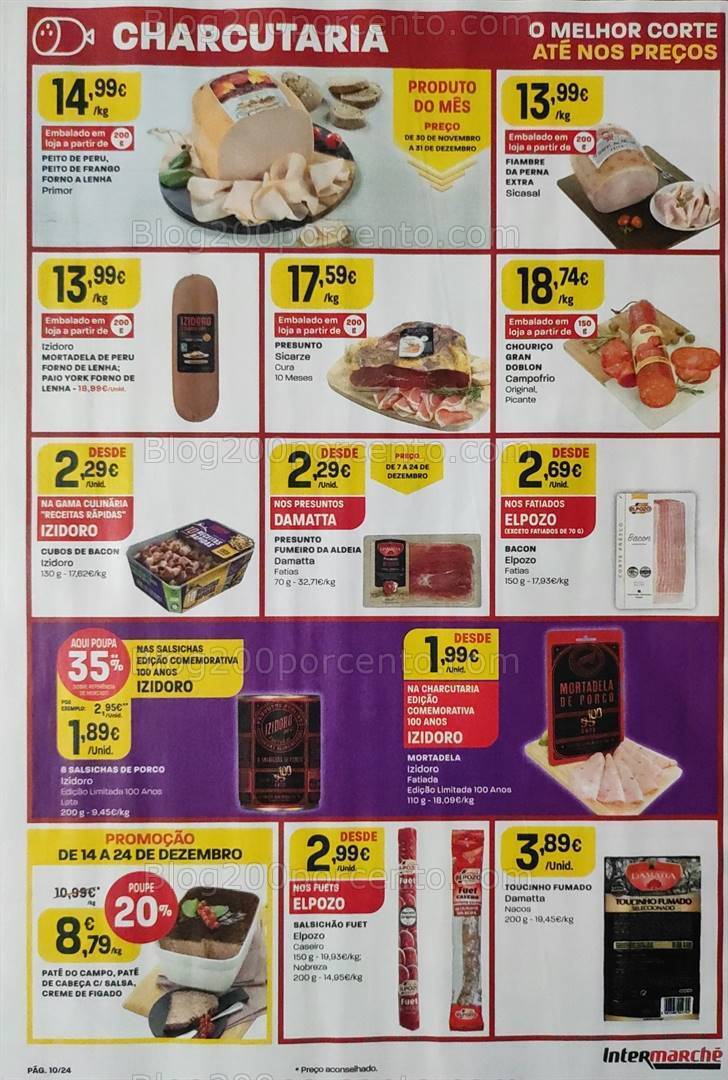 Antevisão Folheto INTERMARCHÉ Promoções + Natal de 14 a 24 dezembro